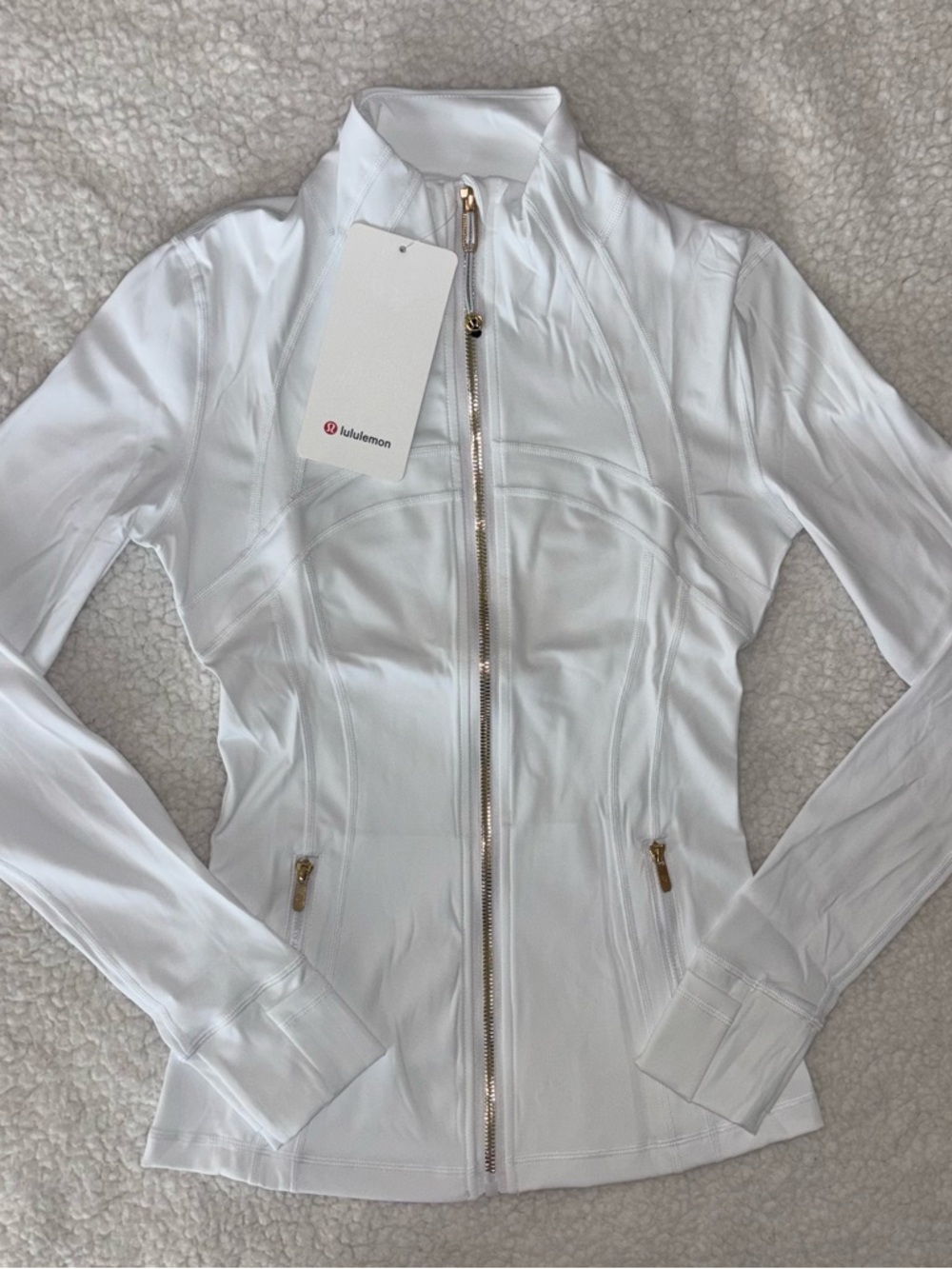 Lululemon White Define Jacket Size 4
